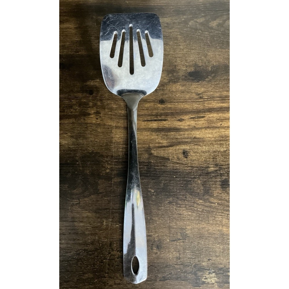 Oneida Slotted Turner Spatula 18/8 Stainless Steel Kitchen Utensil Silver